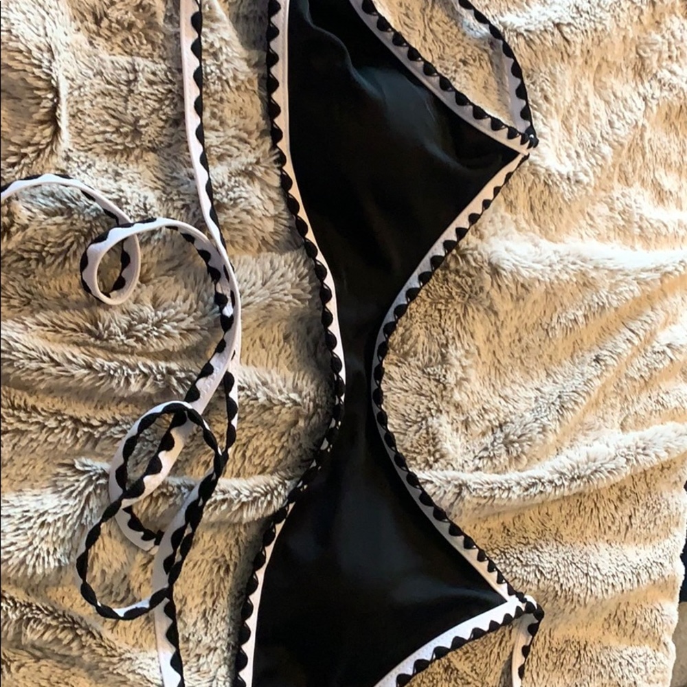 Black and white bikini